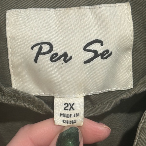 Per Se Olive Utility Vest size 2X - Picture 5 of 9
